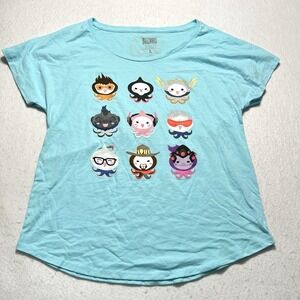 Overwatch Blizzard Pachimari T-Shirt Official Light Blue Women's Large NWOT